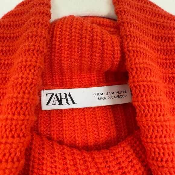 Zara Orange Turtleneck Sweater - Picture 7 of 9